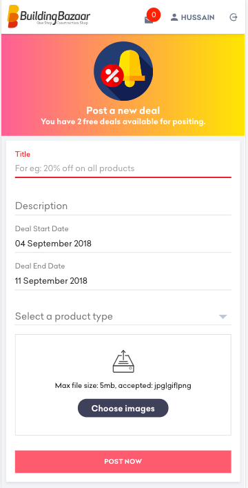 Building Bazaar App