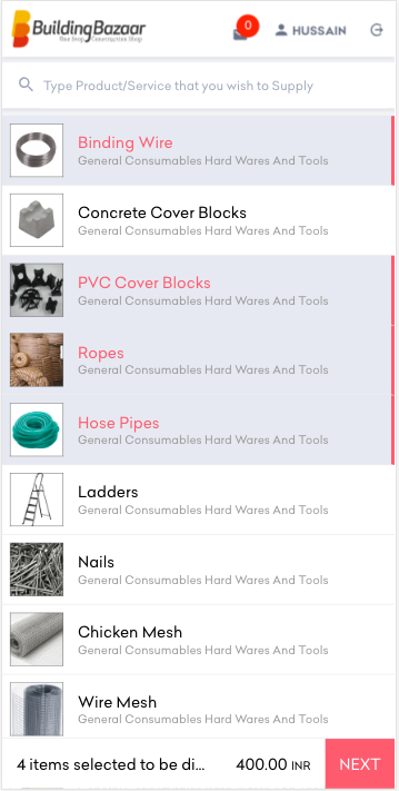 Building Bazaar App