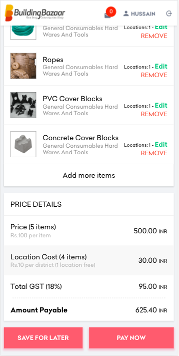 Building Bazaar App