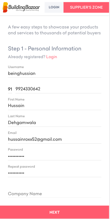 Building Bazaar App