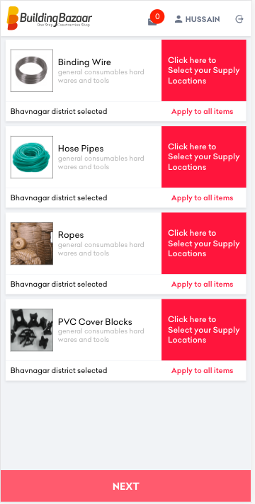 Building Bazaar App