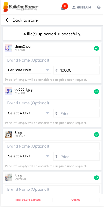 Building Bazaar App