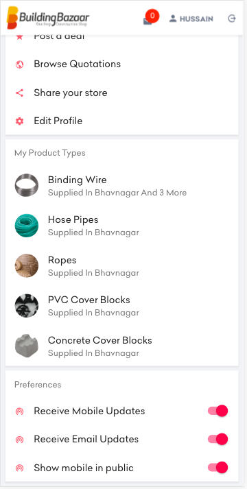 Building Bazaar App