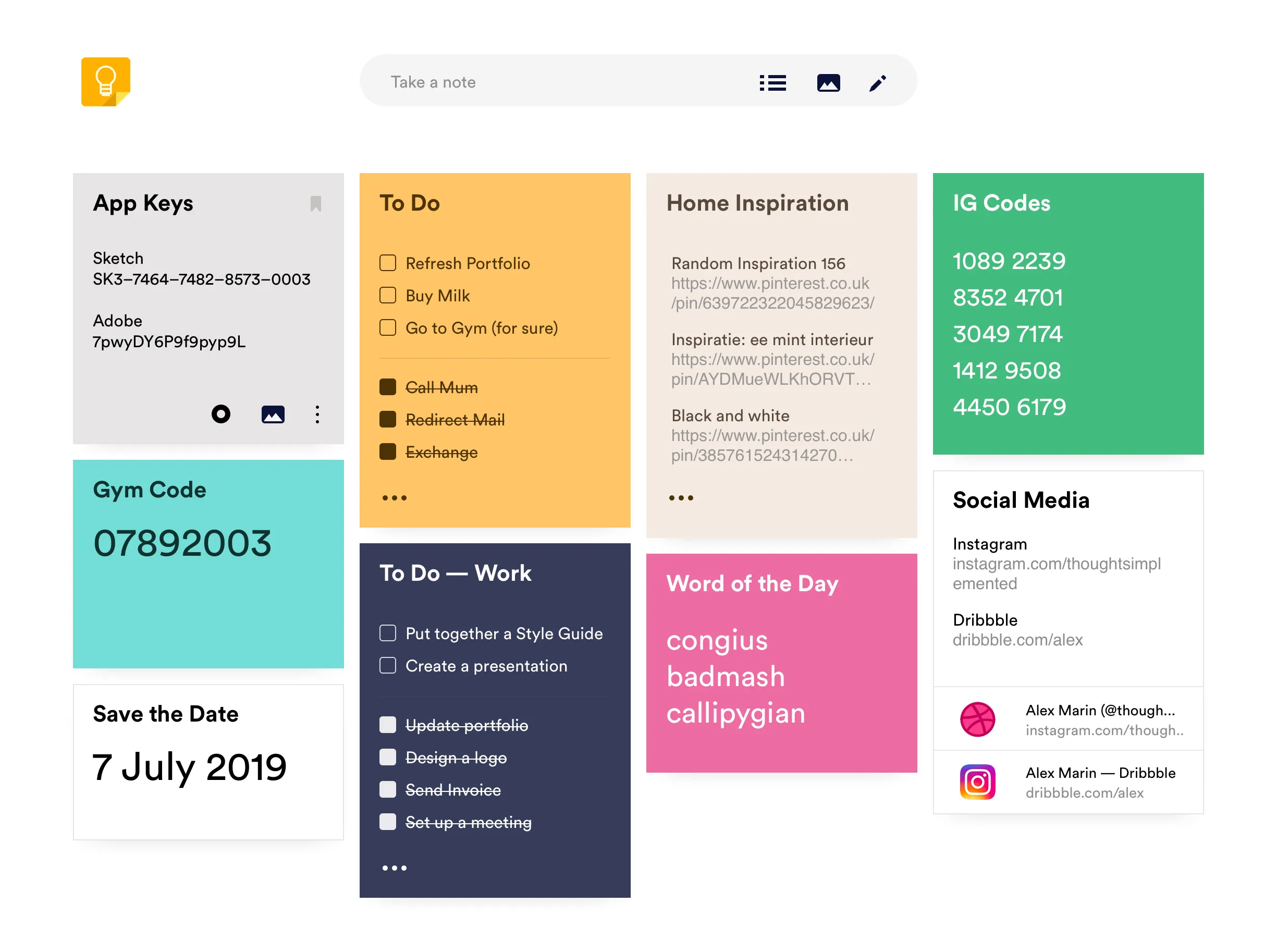 Keep Redesign